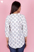 Cambric Cotton Shirt In Block Print